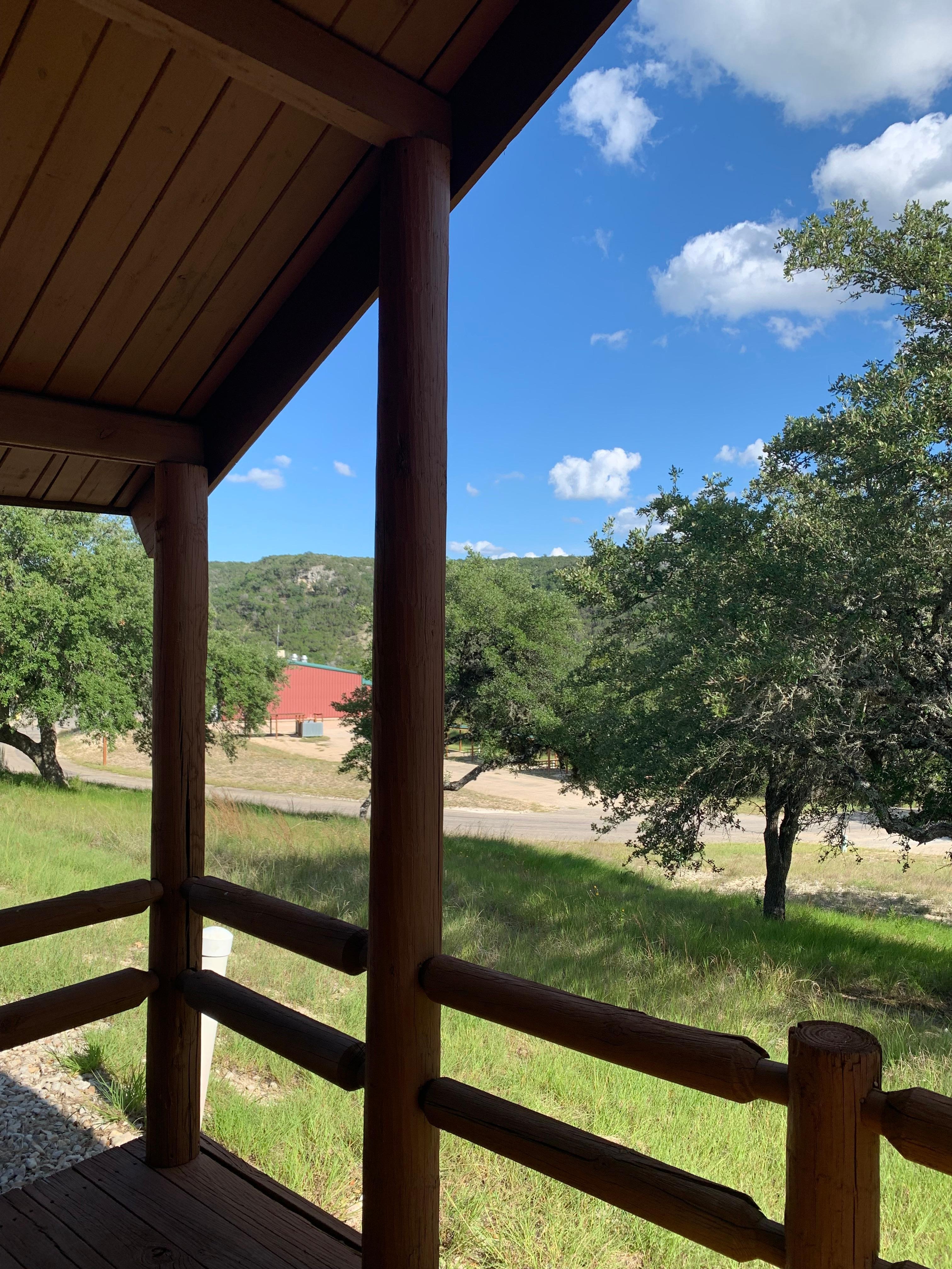 The view from our cabin