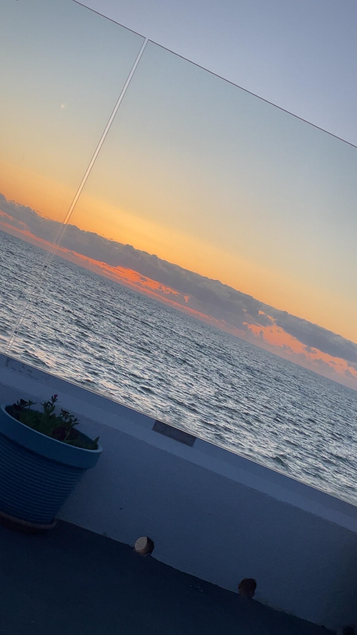 Sunset was amazing view 