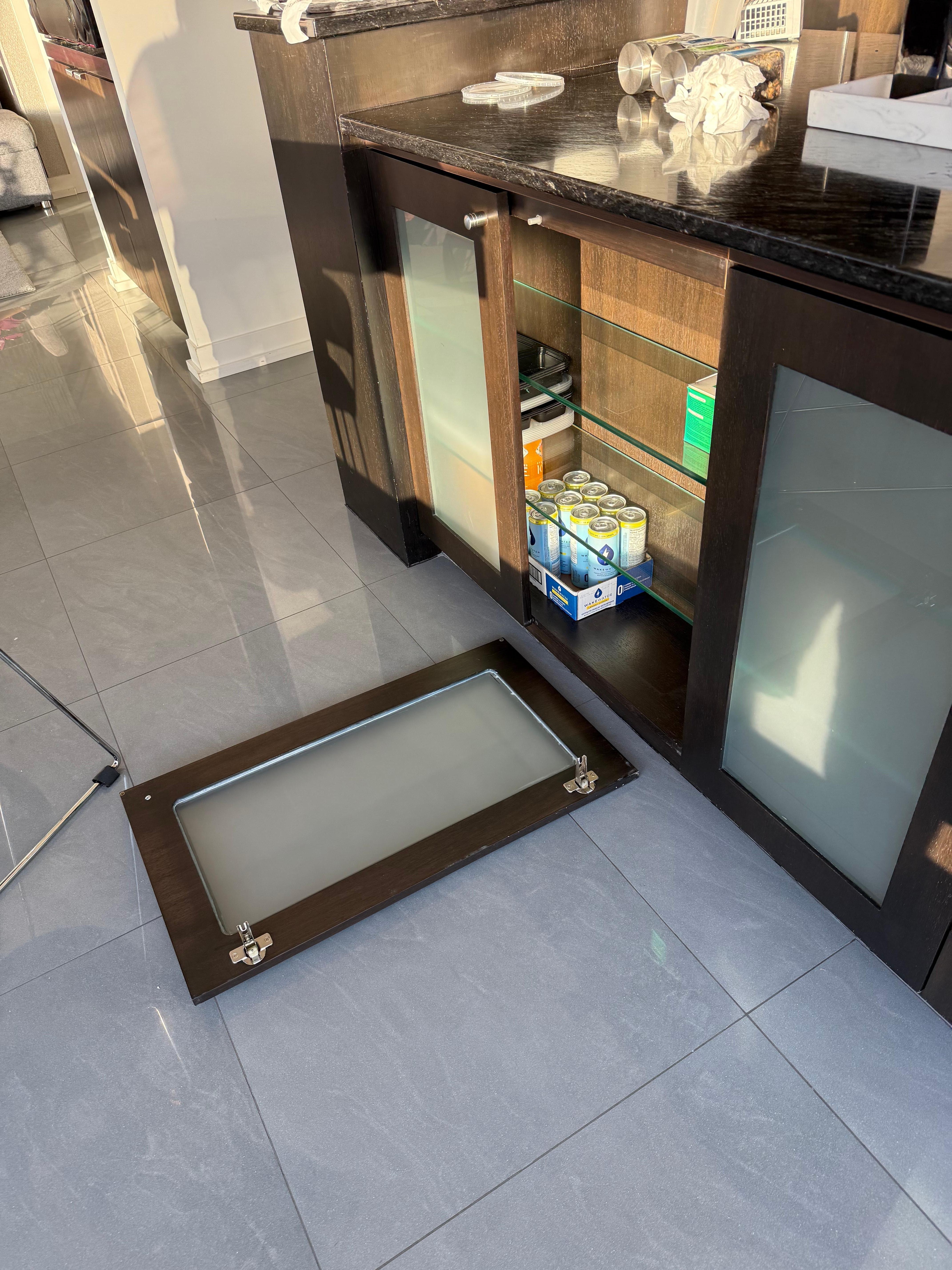 Cabinet door fell off. . 