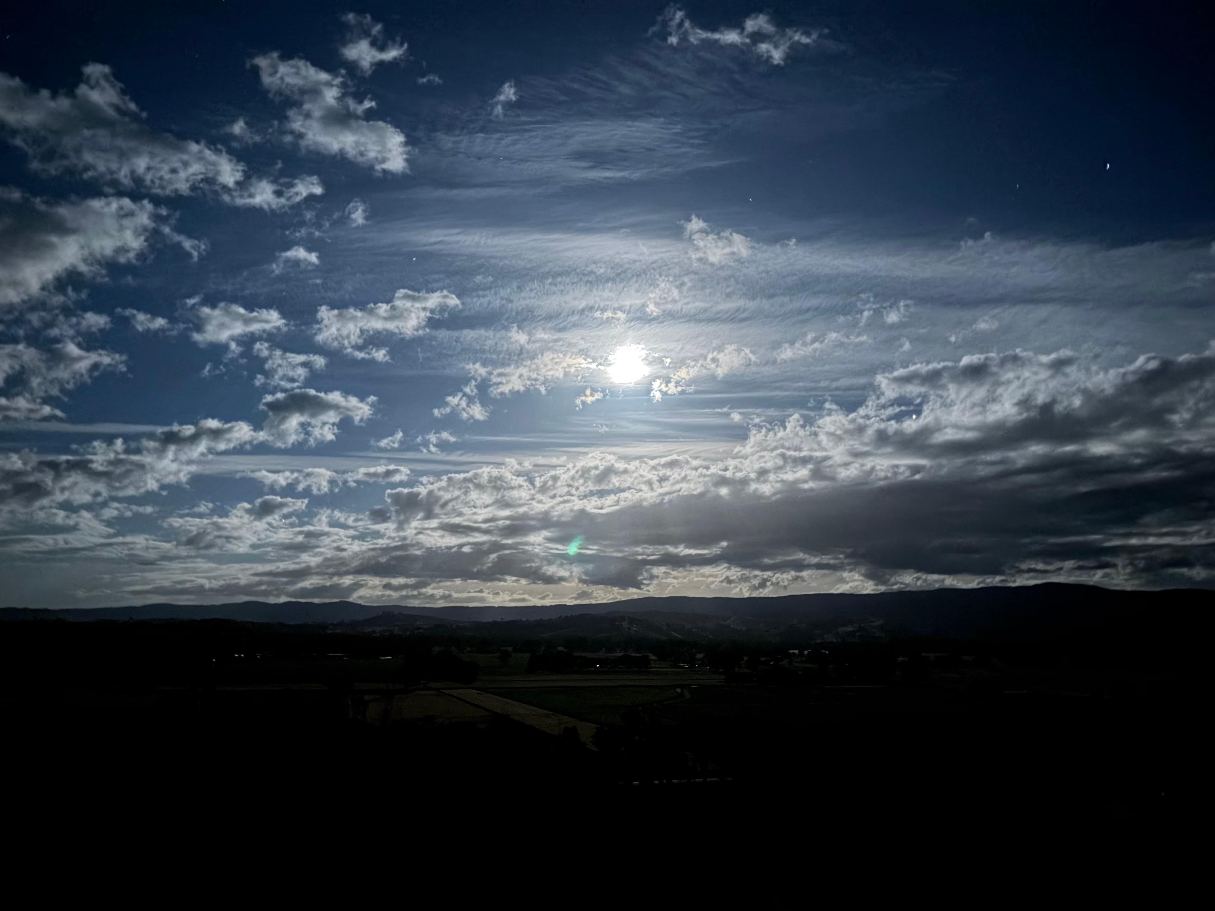 Full moon from balcony