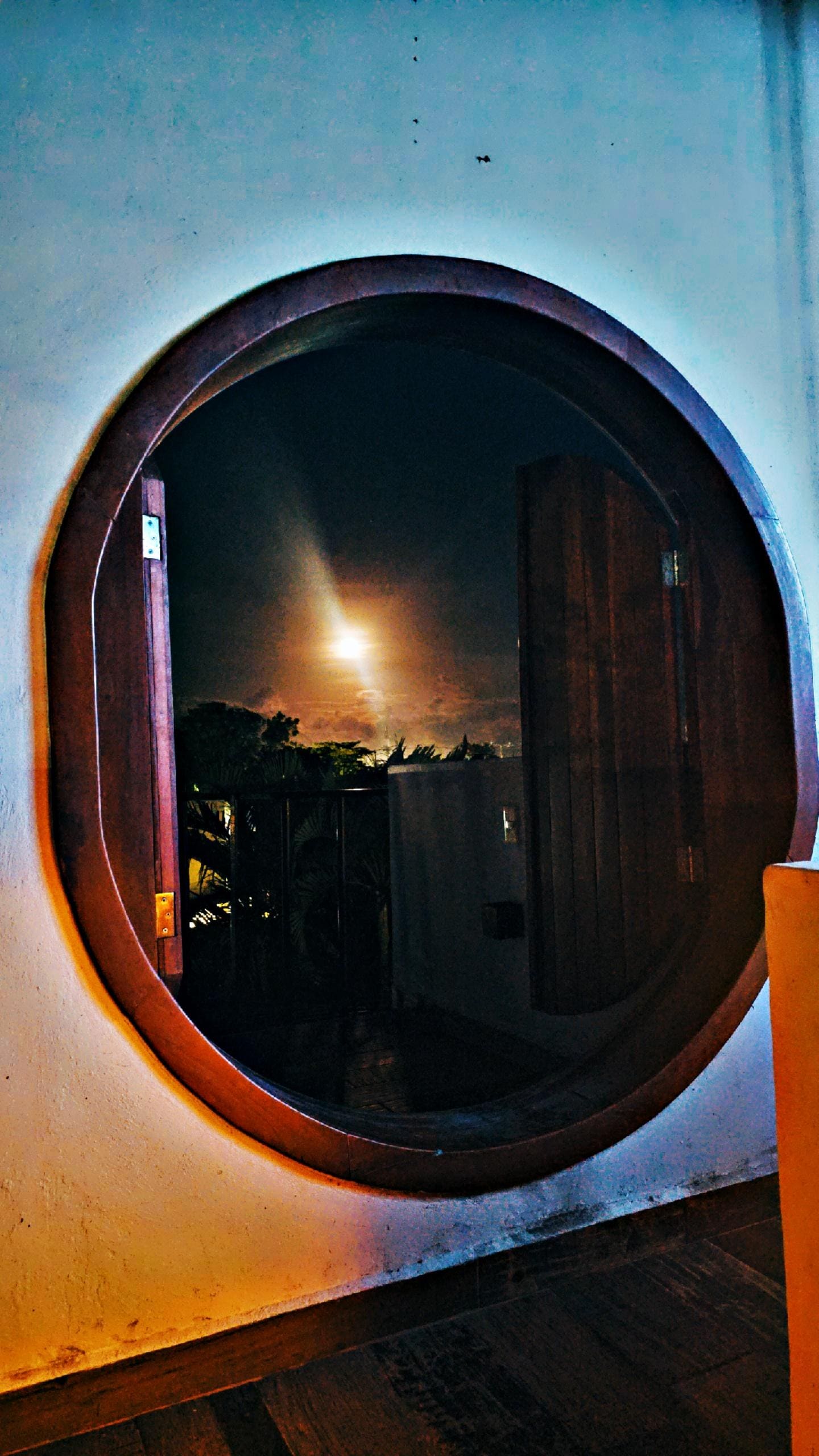 Wooden door at top of spiral staircase
**Beautiful area for photography