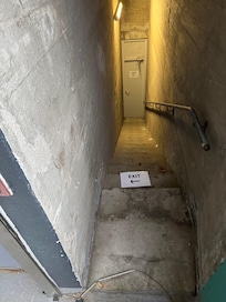 stairs to exit the car-parking area