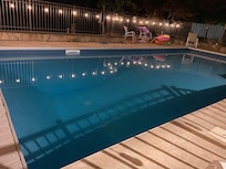 Pool in the evening