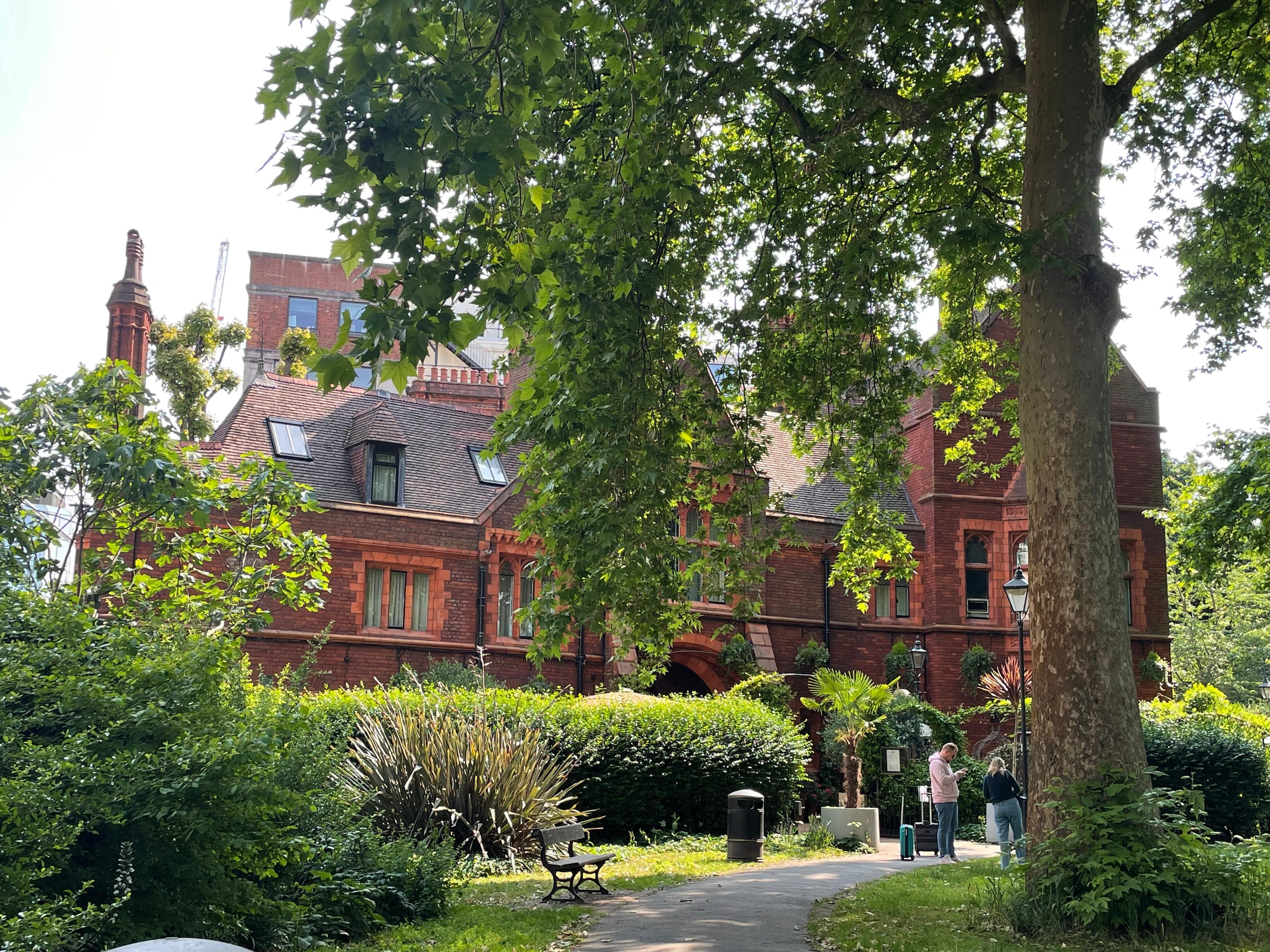 St. Paul Hotel from the garden