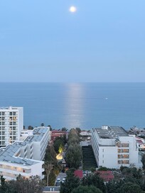 Pre-sunset view from the hotel across the bay between Kalithea and Faliraki