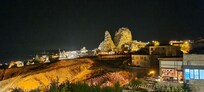 Ausblick Panoramafenstern nachts