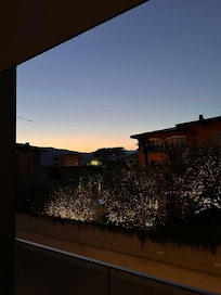 Blick vom Balkon