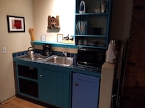 kitchen area of casita 19