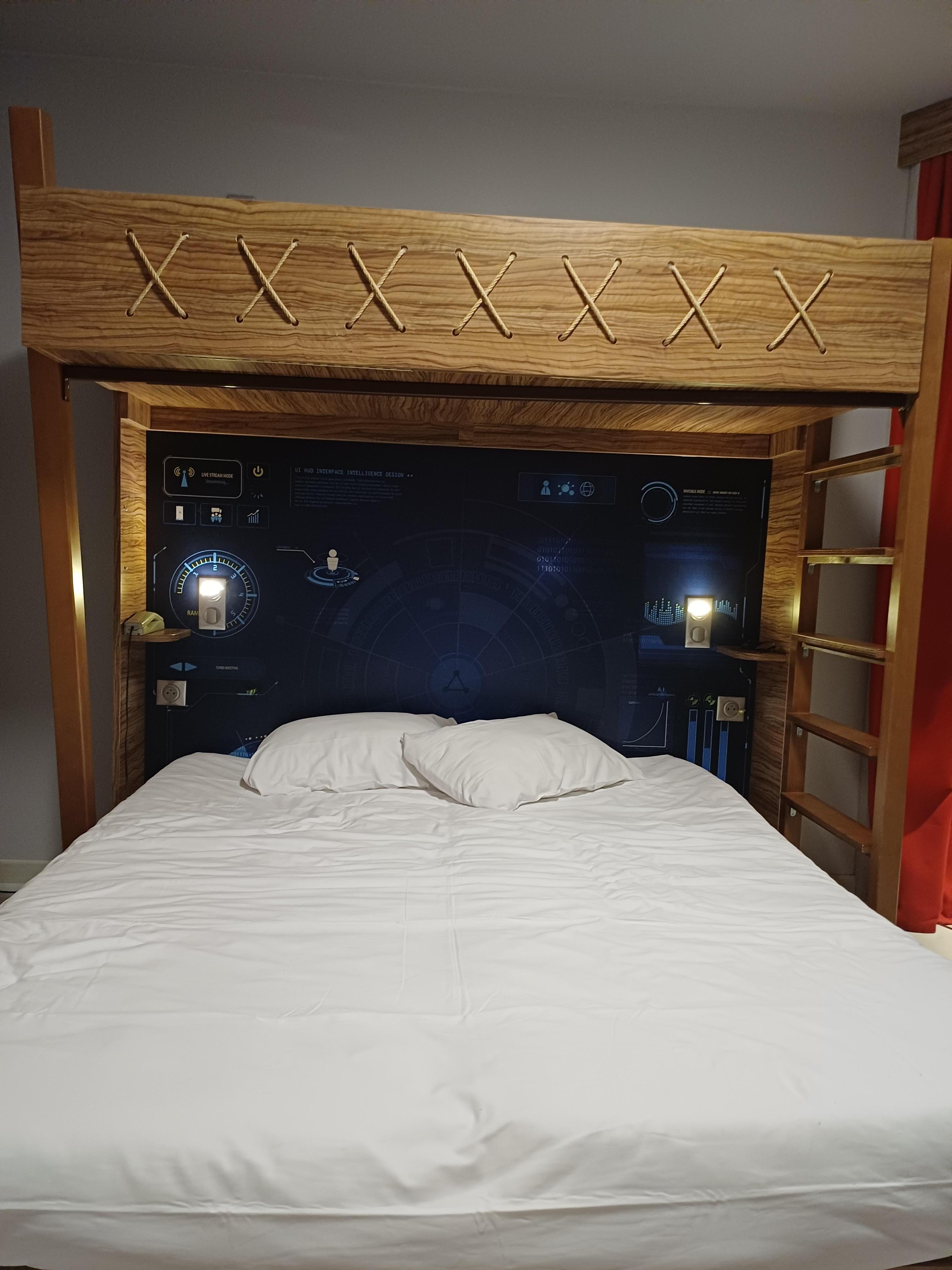 Je m'attendais a une chambre plus futuriste un peu déçu....