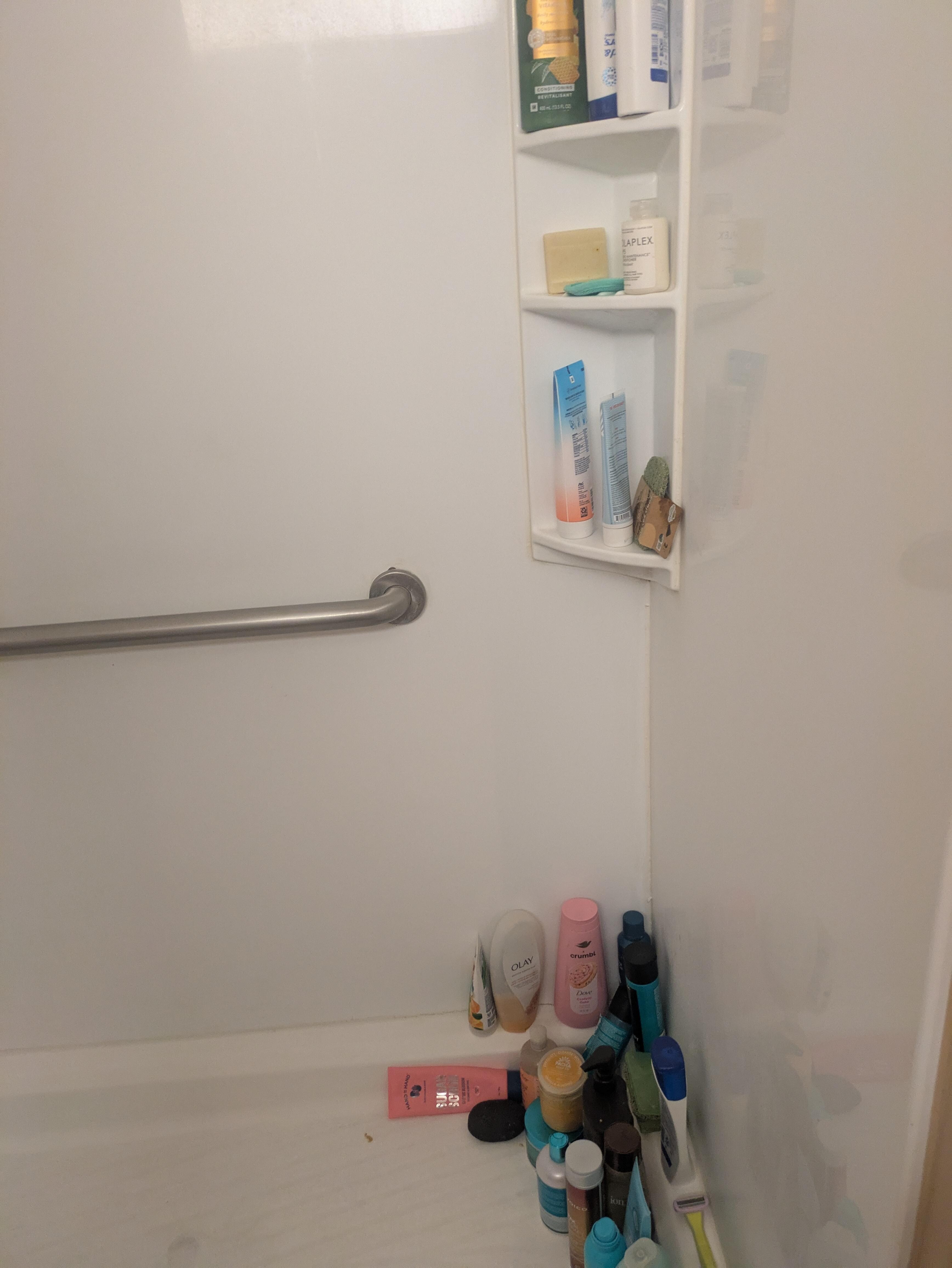 Was able to fit all my bath and body stuff in the shower
