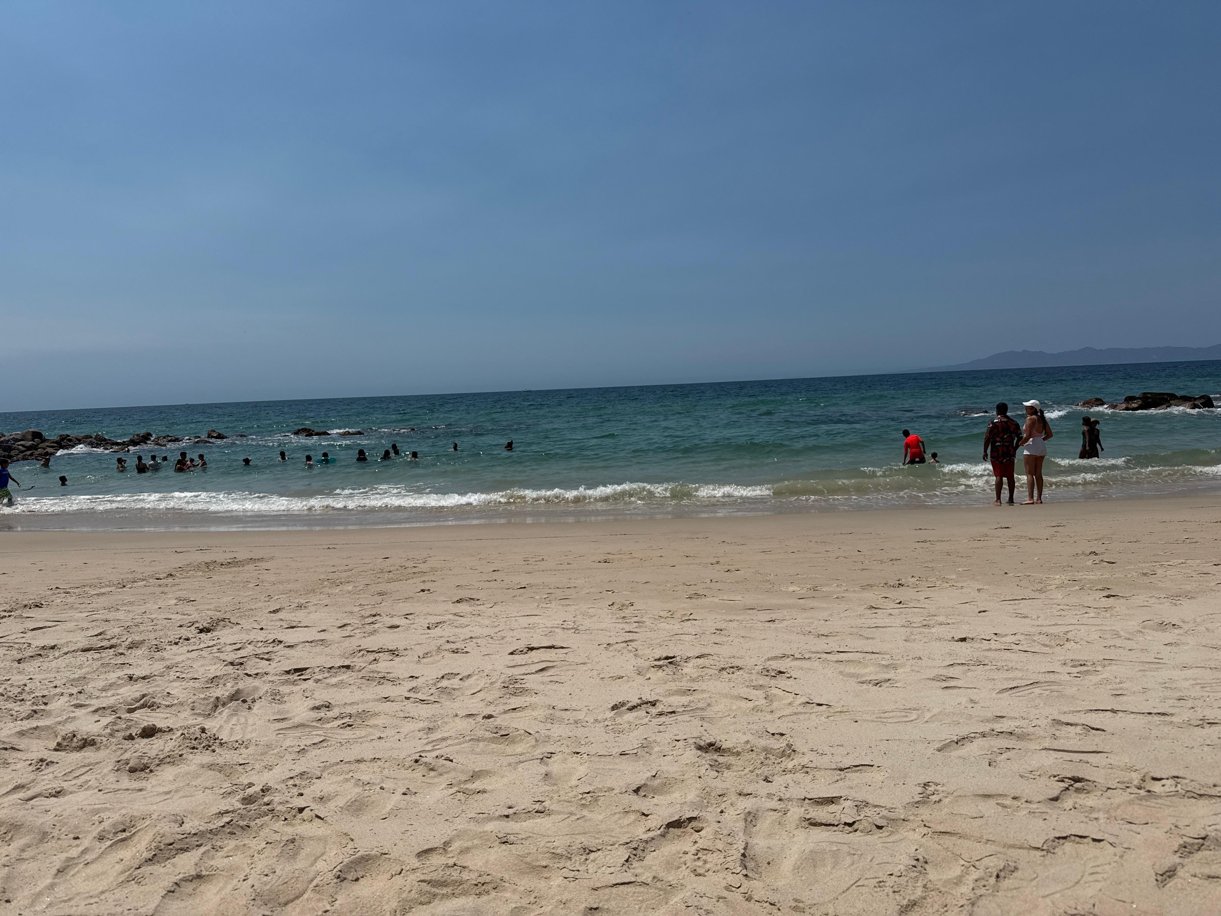 Enjoying the beach