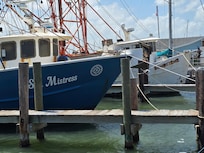 Shrimp boats at Rockport Harbor.