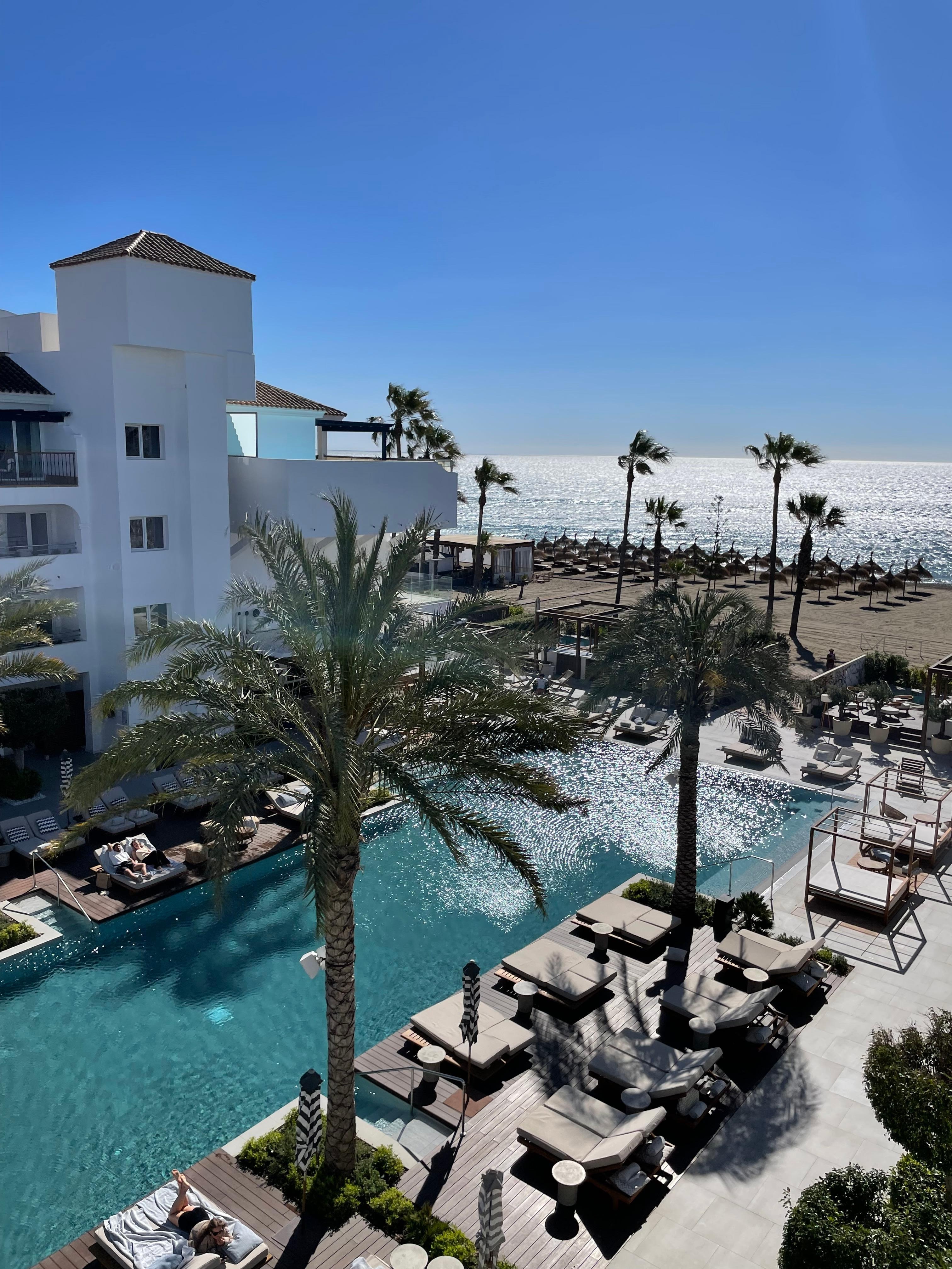 Beach view from my room