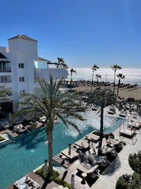 Beach view from my room