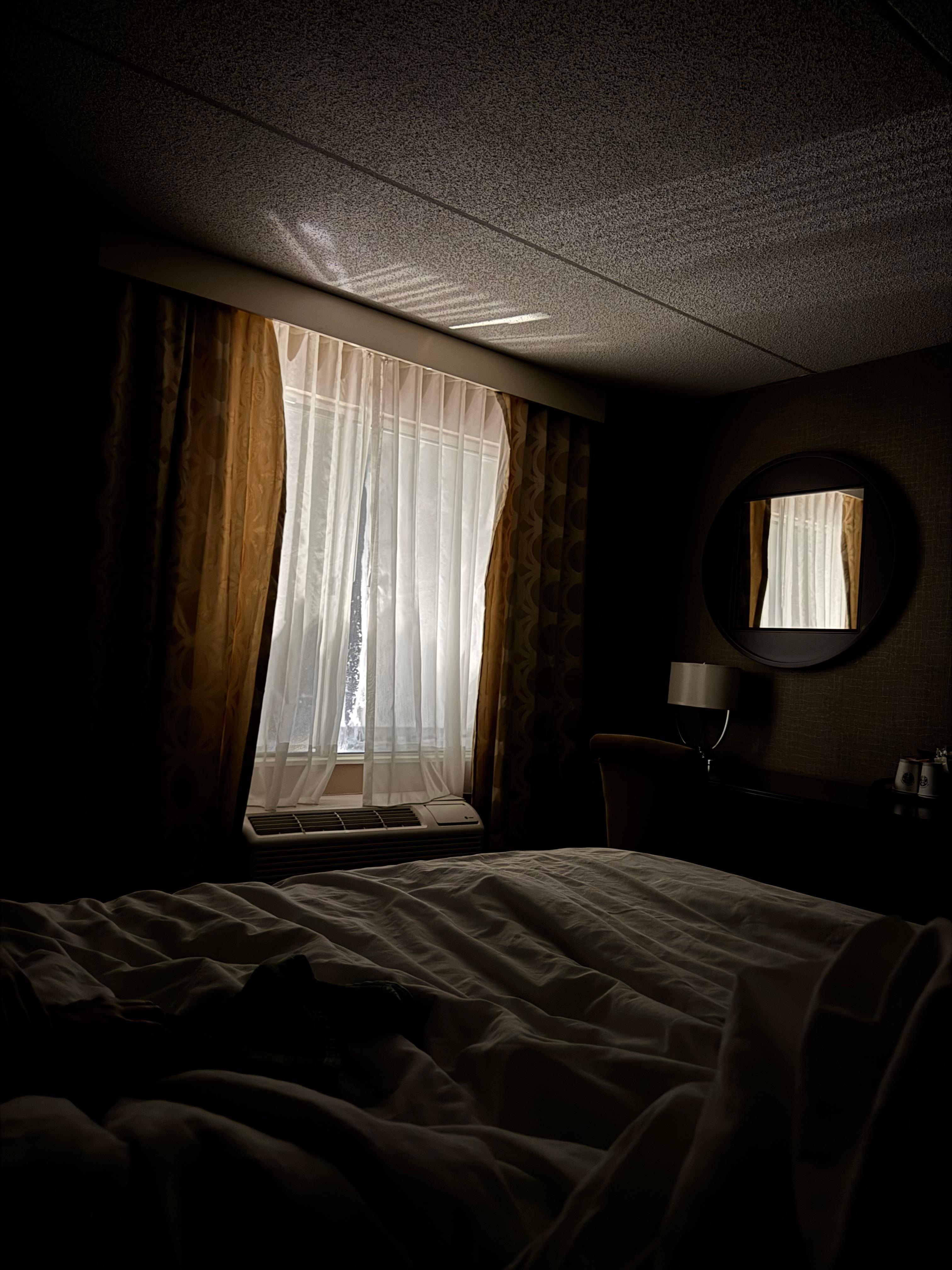 This was how bright it was in our room at 10pm