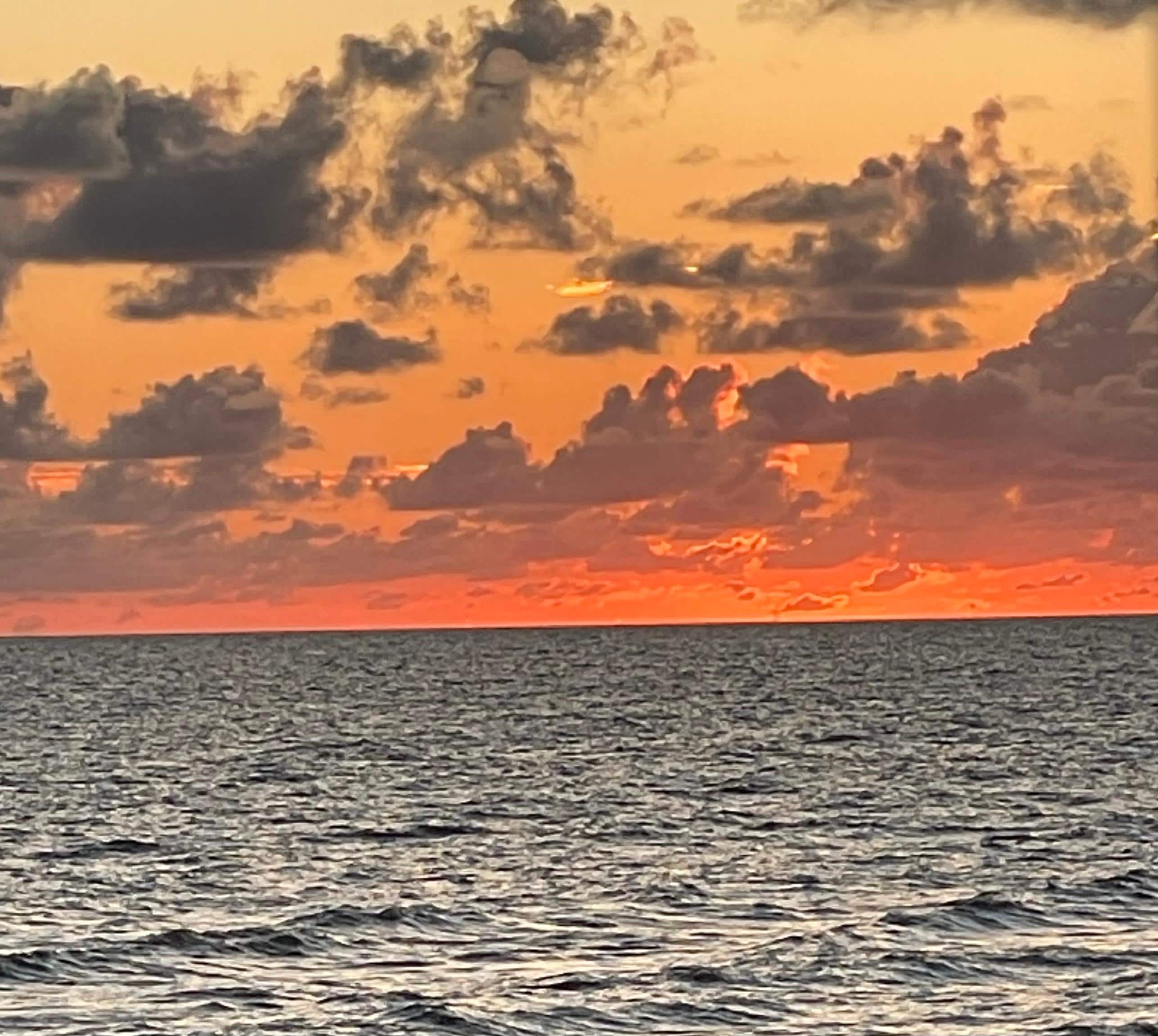 Sunsets were to die for 