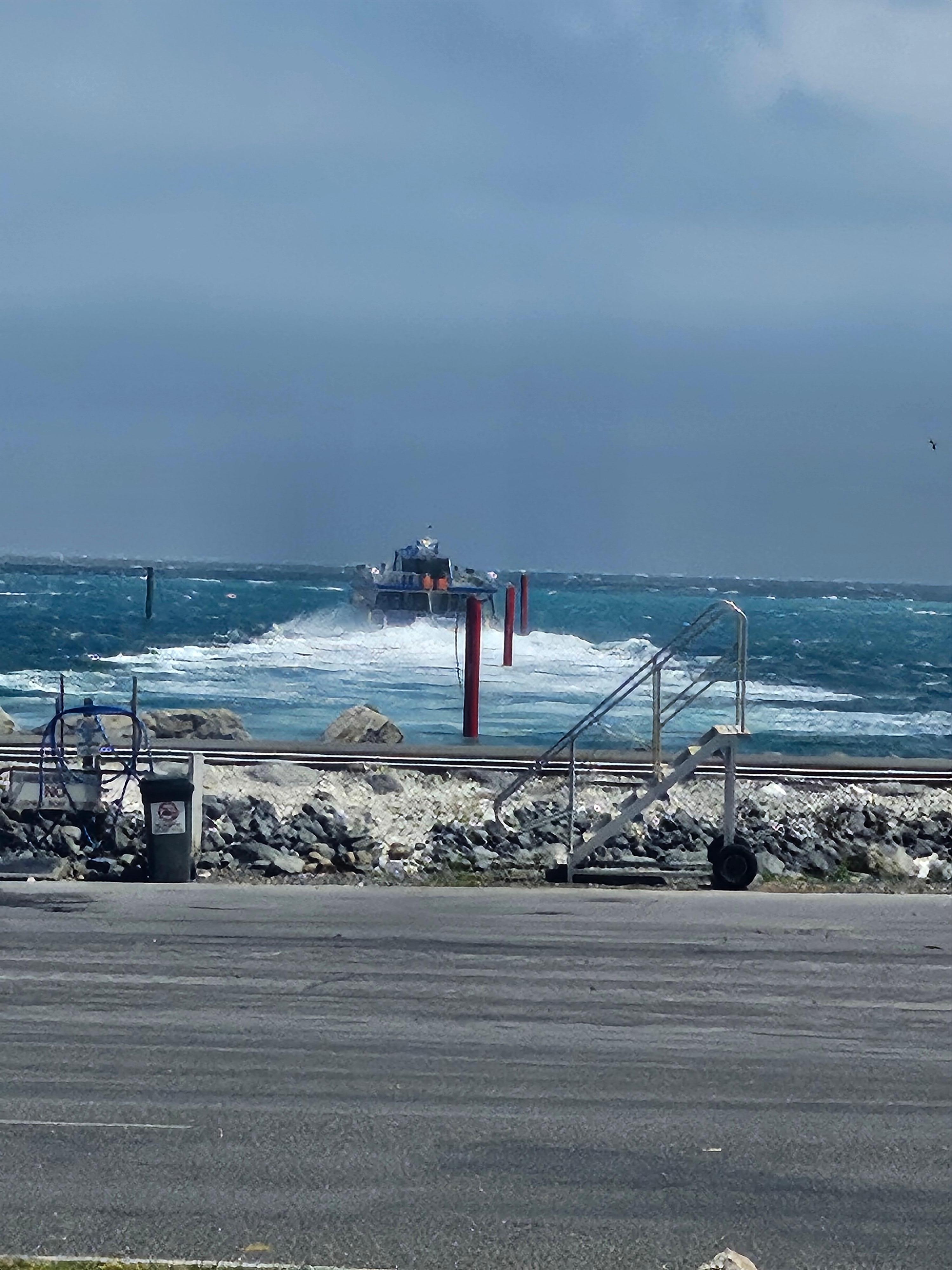 Opposite the main boat ramp - busy with early morning departures - but great to watch 