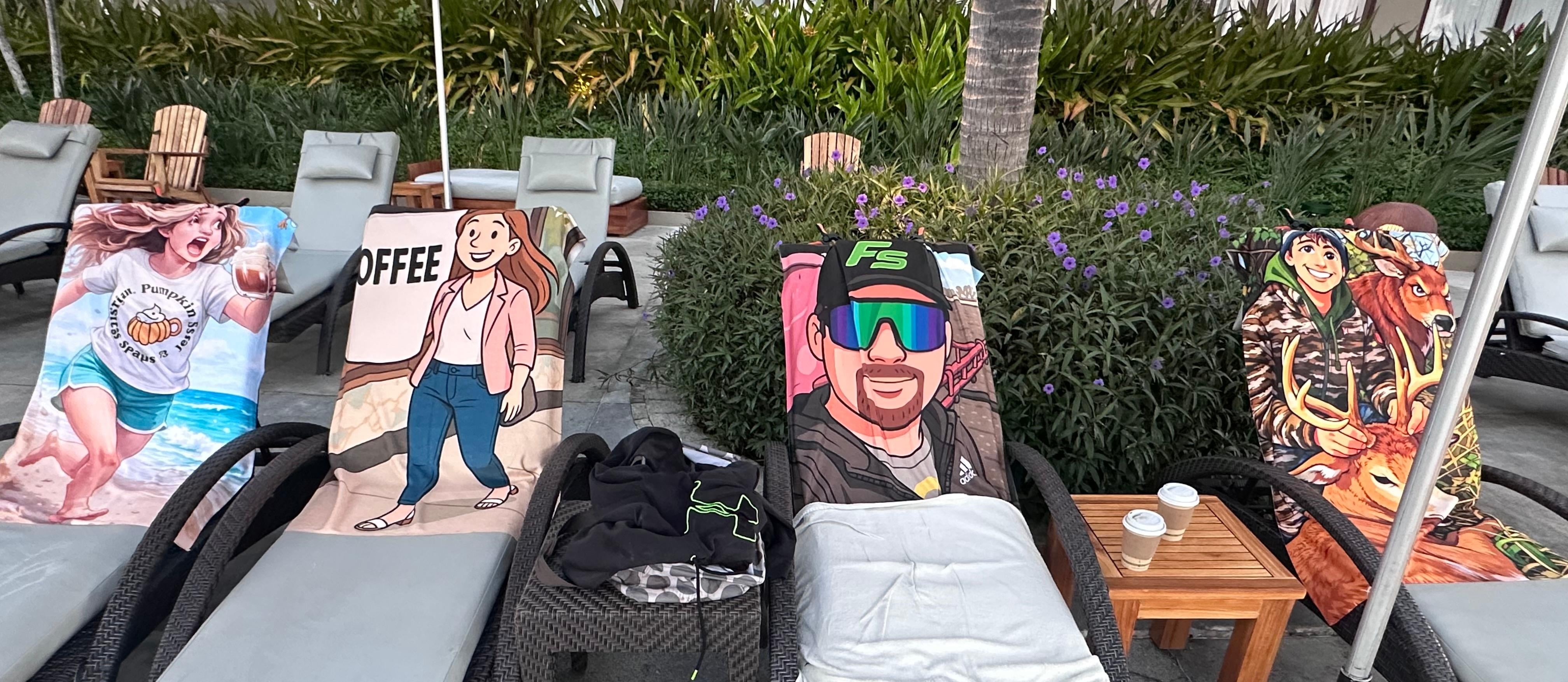 Had our own custom towels 