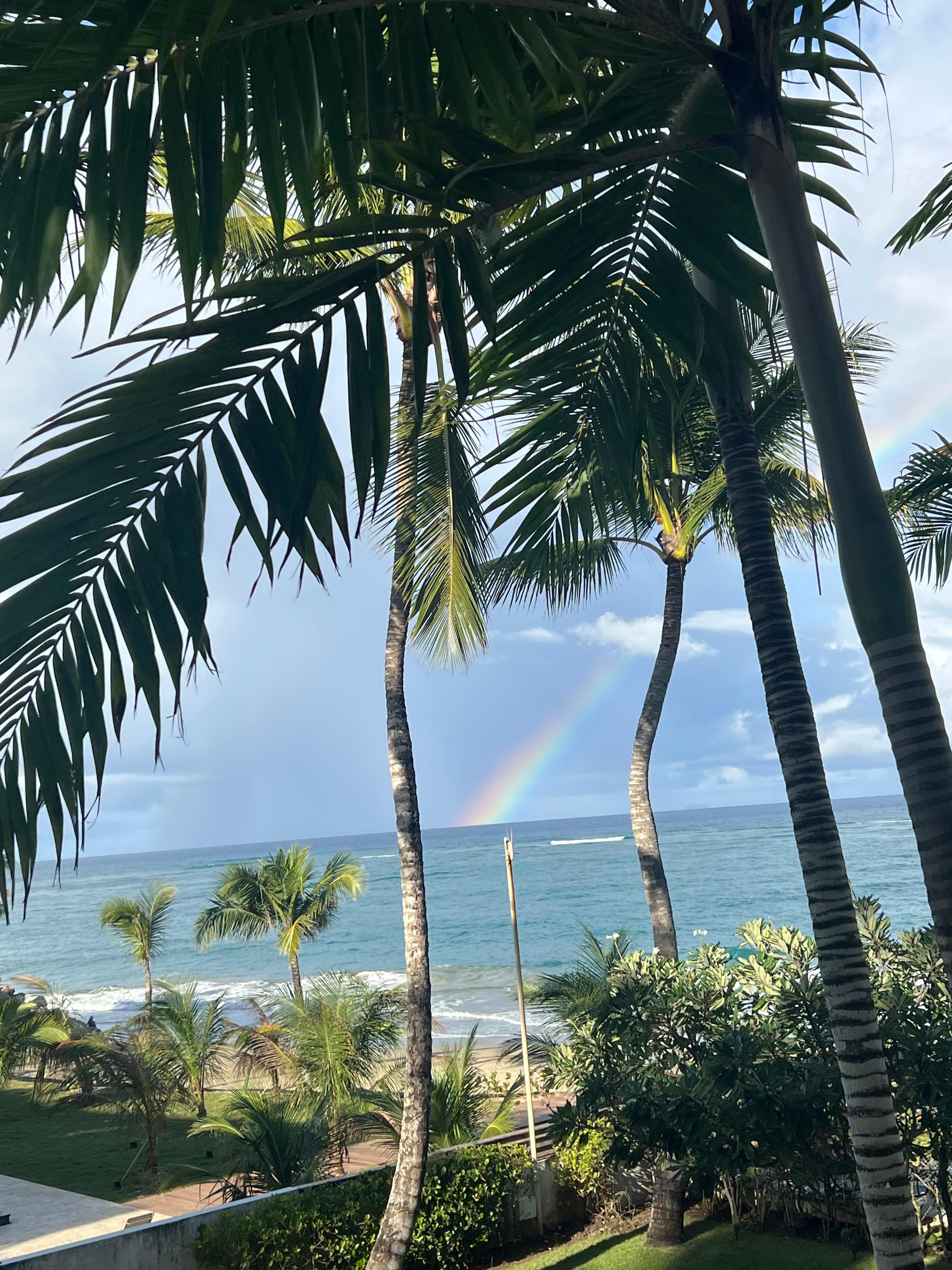 Welcoming rainbow on our first day 