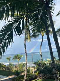 Welcoming rainbow on our first day