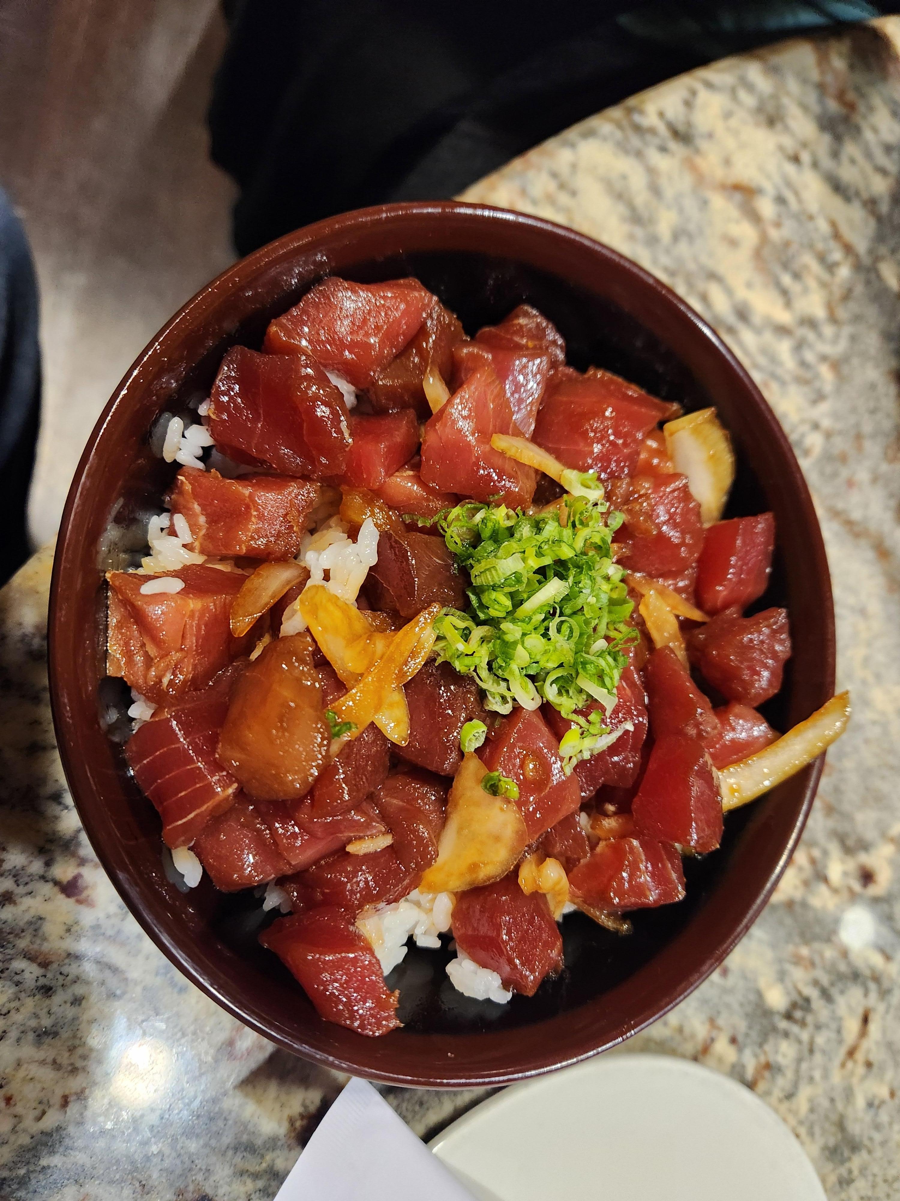 Poke bowl at Zenshin
