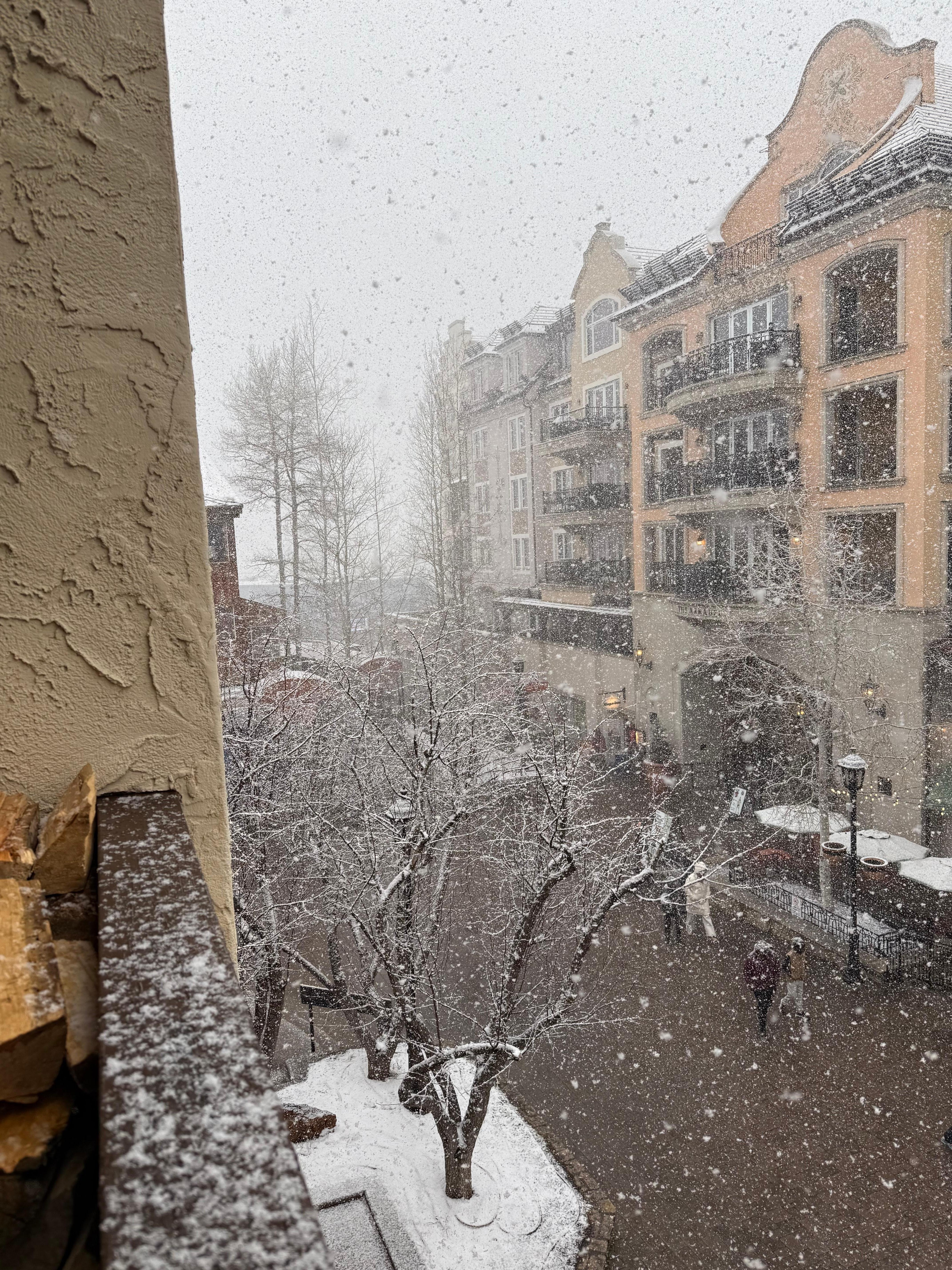Snow day, looking towards Gondola