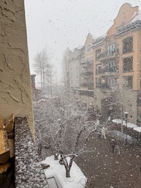 Snow day, looking towards Gondola
