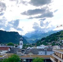 View from balcony.