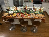 My friends set this up in the house before I got there and it was absolutely beautiful! The kitchen was also gorgeous!