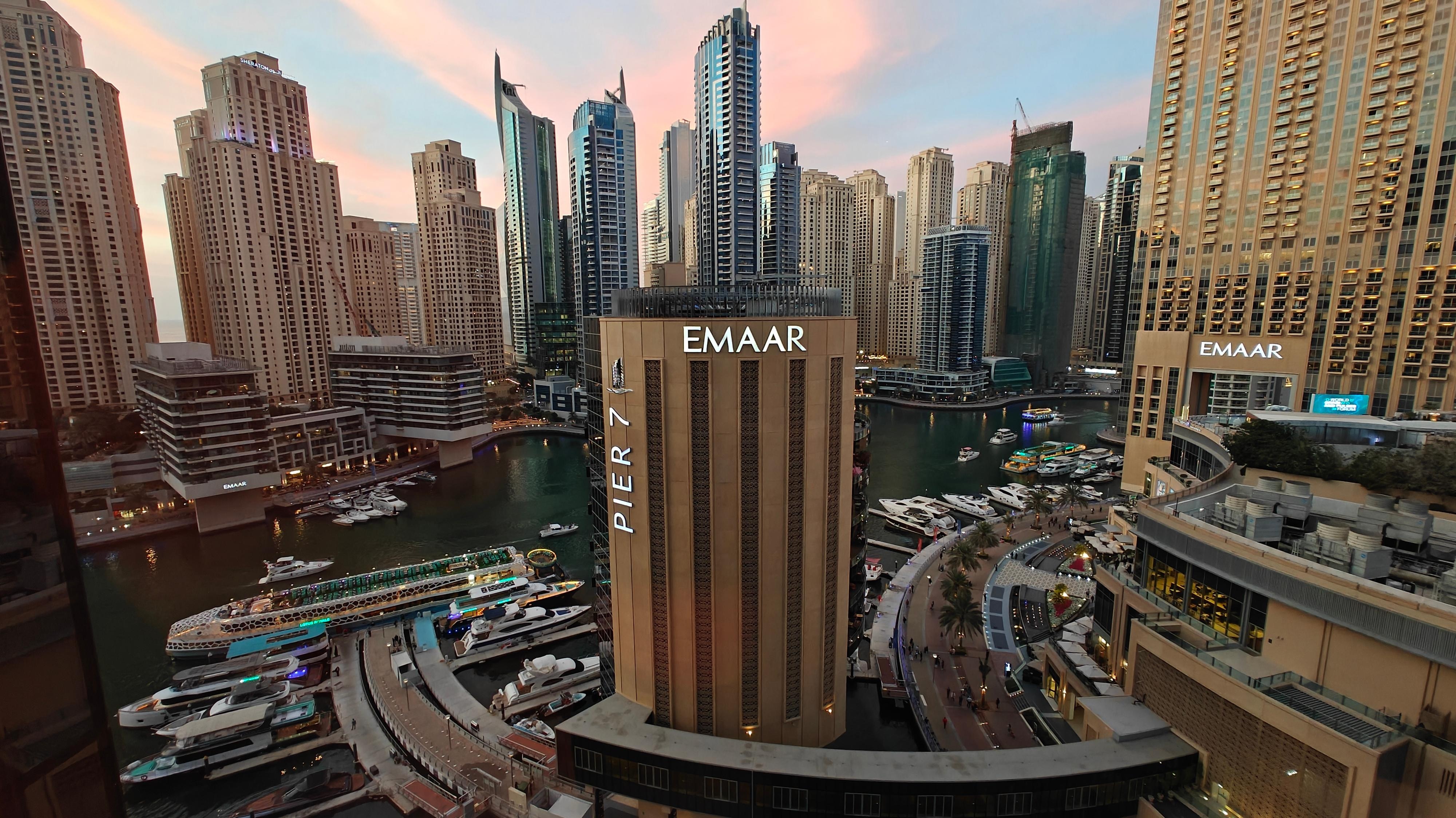 Guten Morgen Dubai, das ist der Blick aus dem Zimmer im 14 Stockwerk 