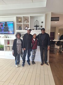 Ready to depart hotel.