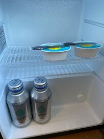 サービスのお水とはっさくゼリー