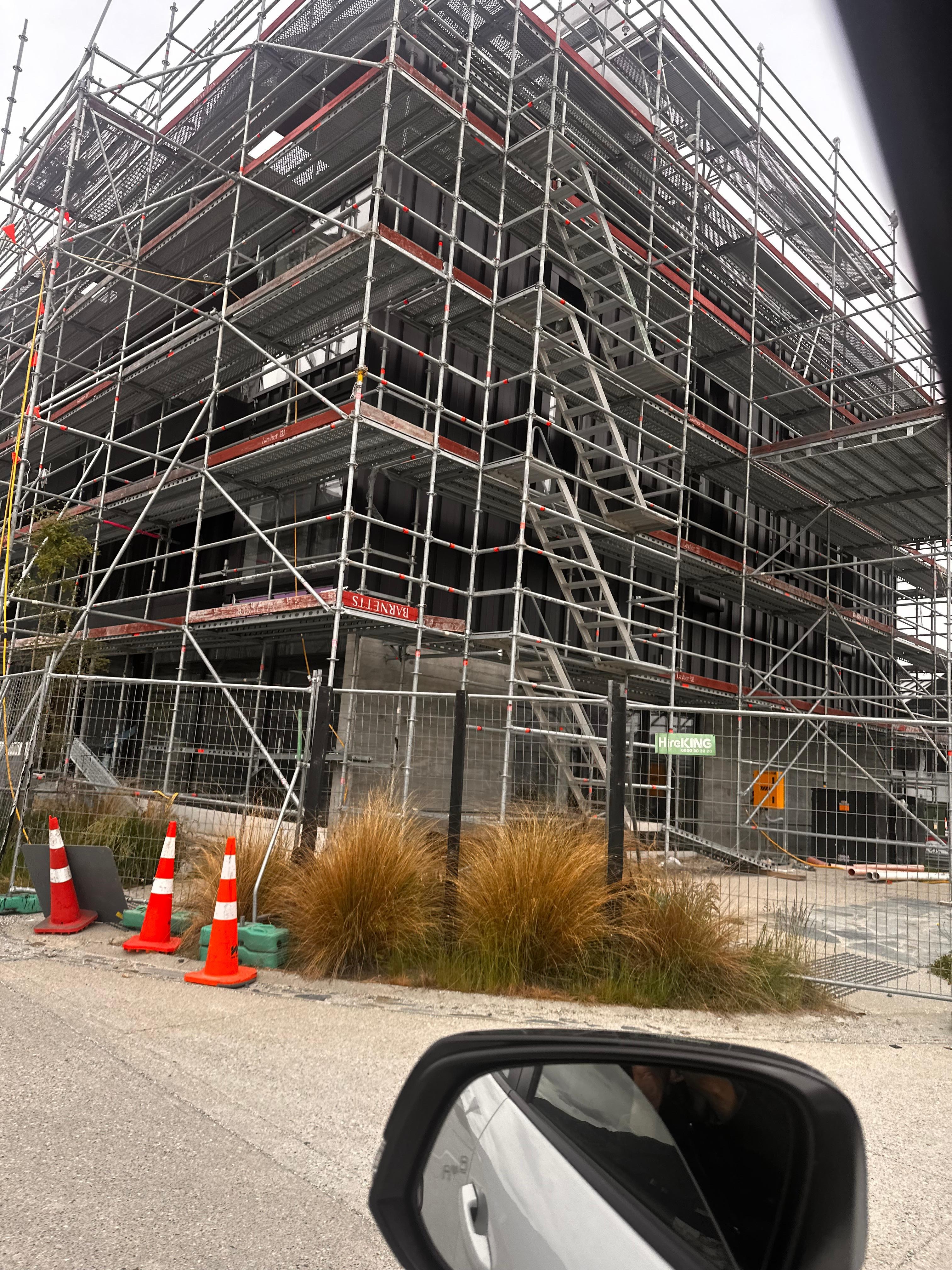 Construction in front 