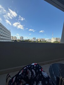 City view from balcony suite