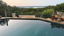 View from the living room and kitchen! So beautiful!!!