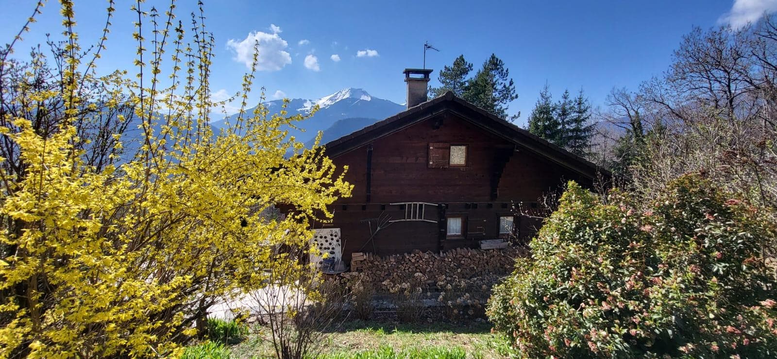 Vue partielle du chalet