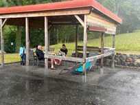 Relaxing in the rain