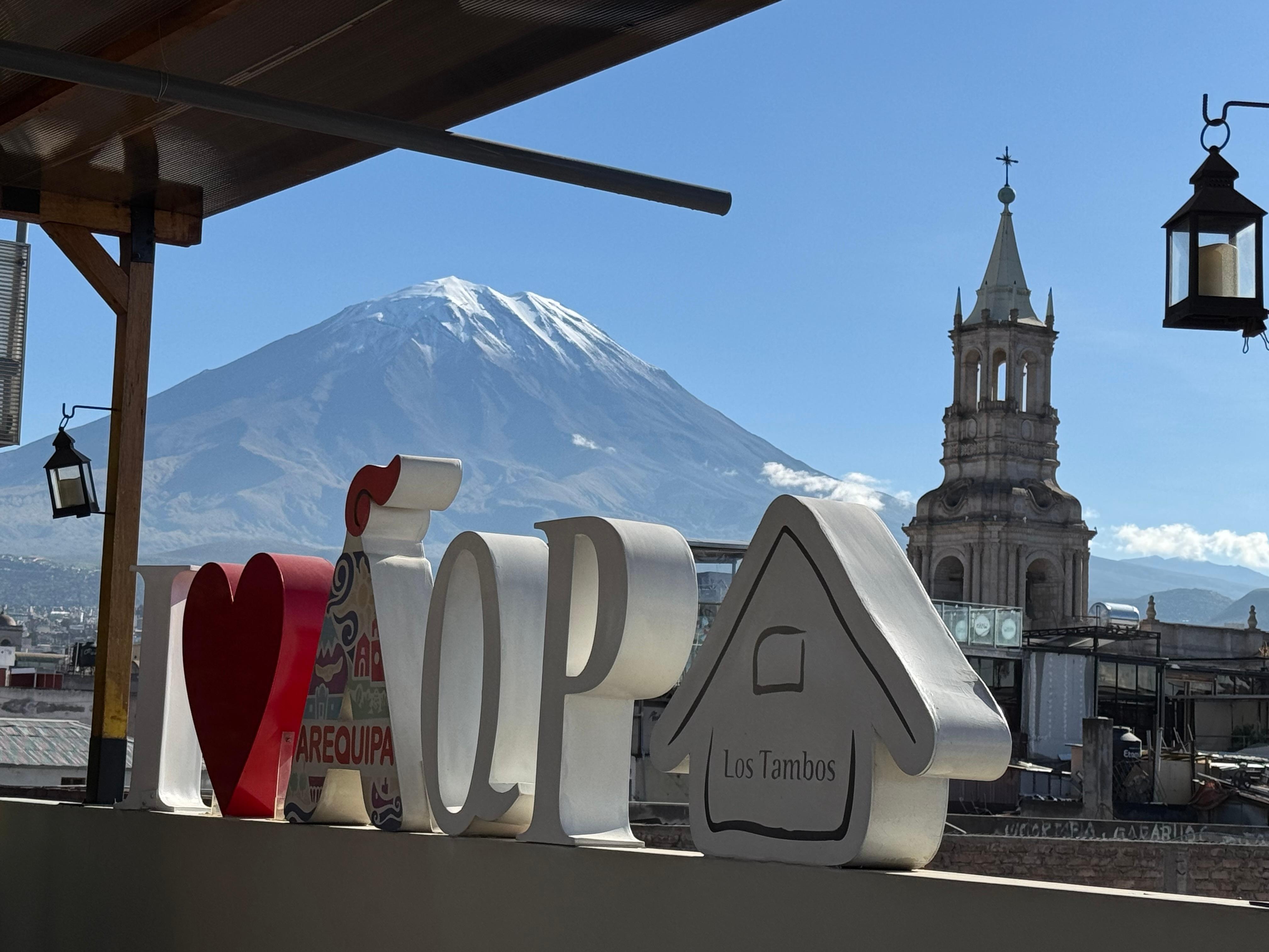 View from the roof of the hotel