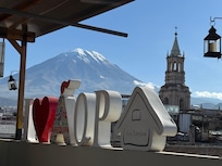 View from the roof of the hotel