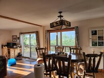 Main dining & family area, deck & views