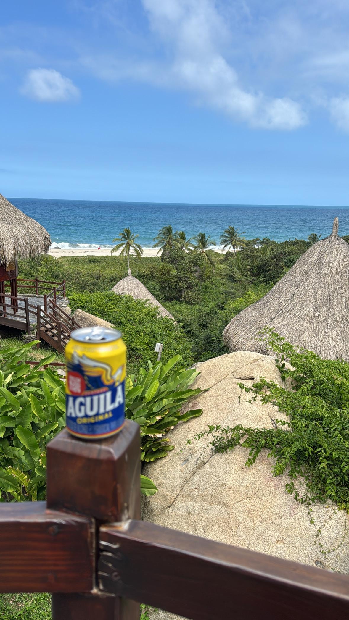 Udsigten fra vores hytte