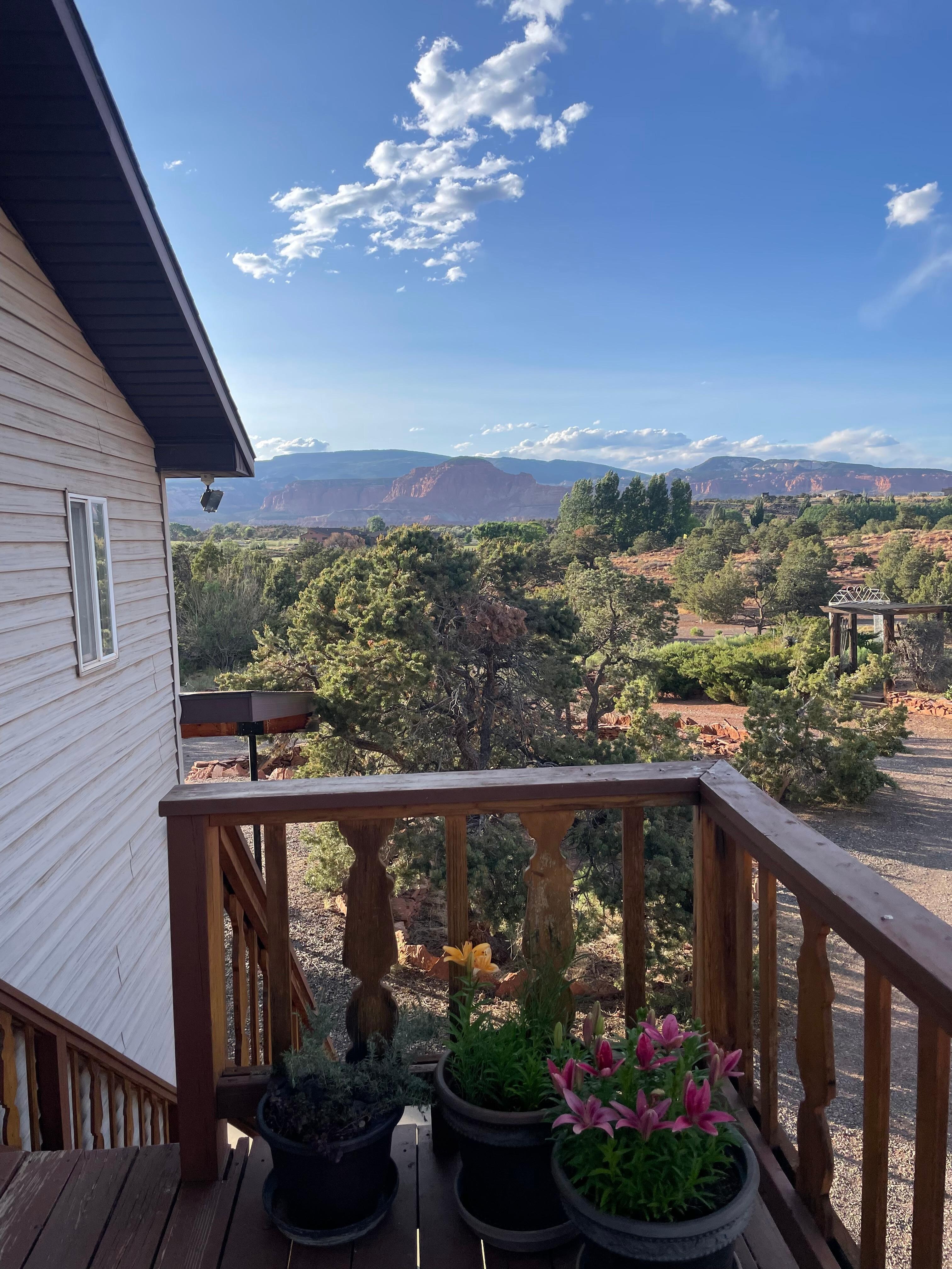 View from deck