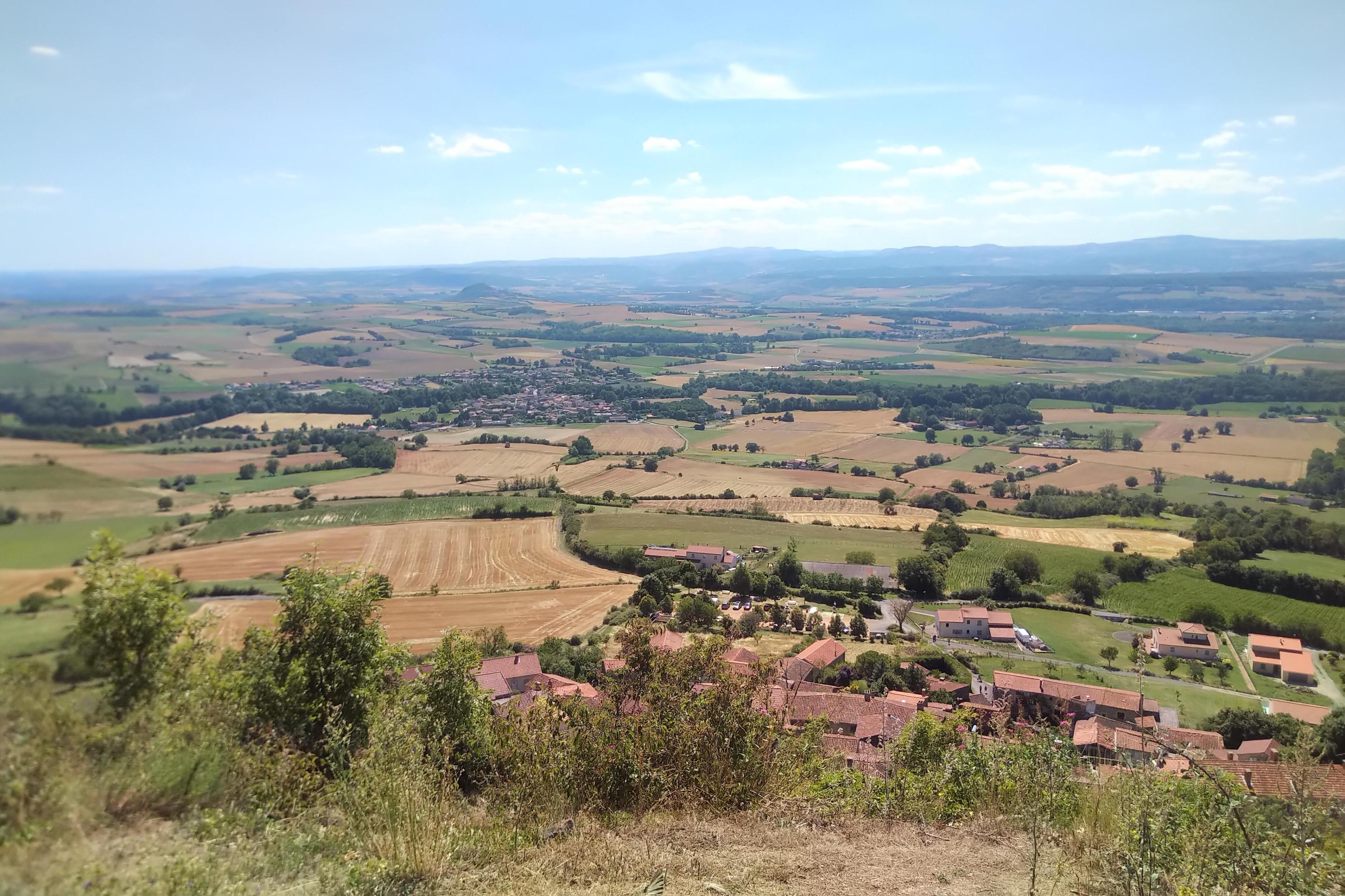 Chateau village and surrounding area.  