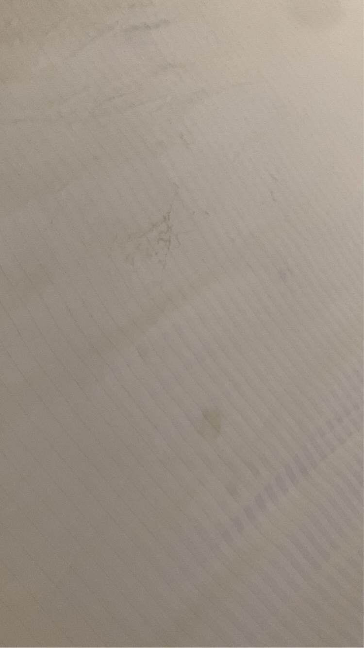 Weird black marking plus mysterious stain 