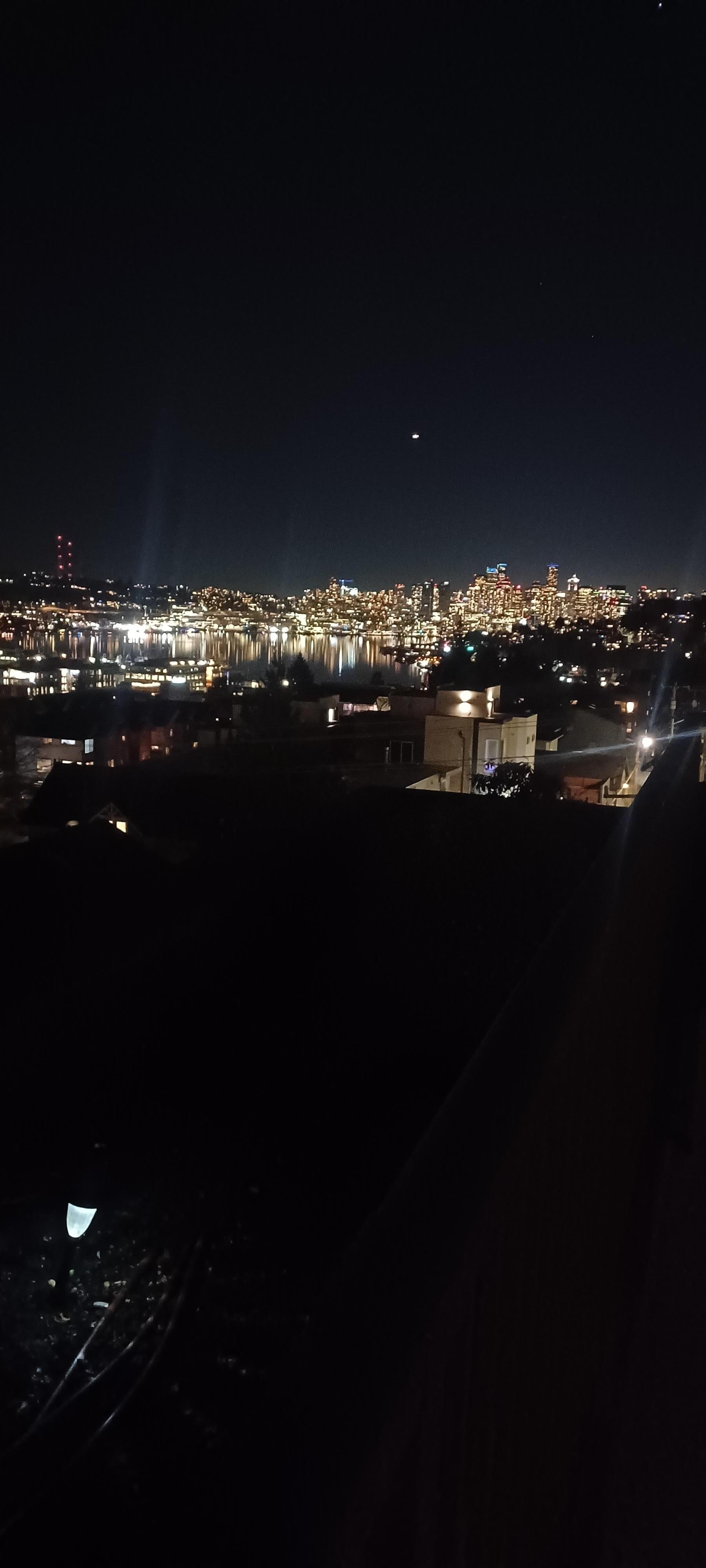 Night view from the rooftop