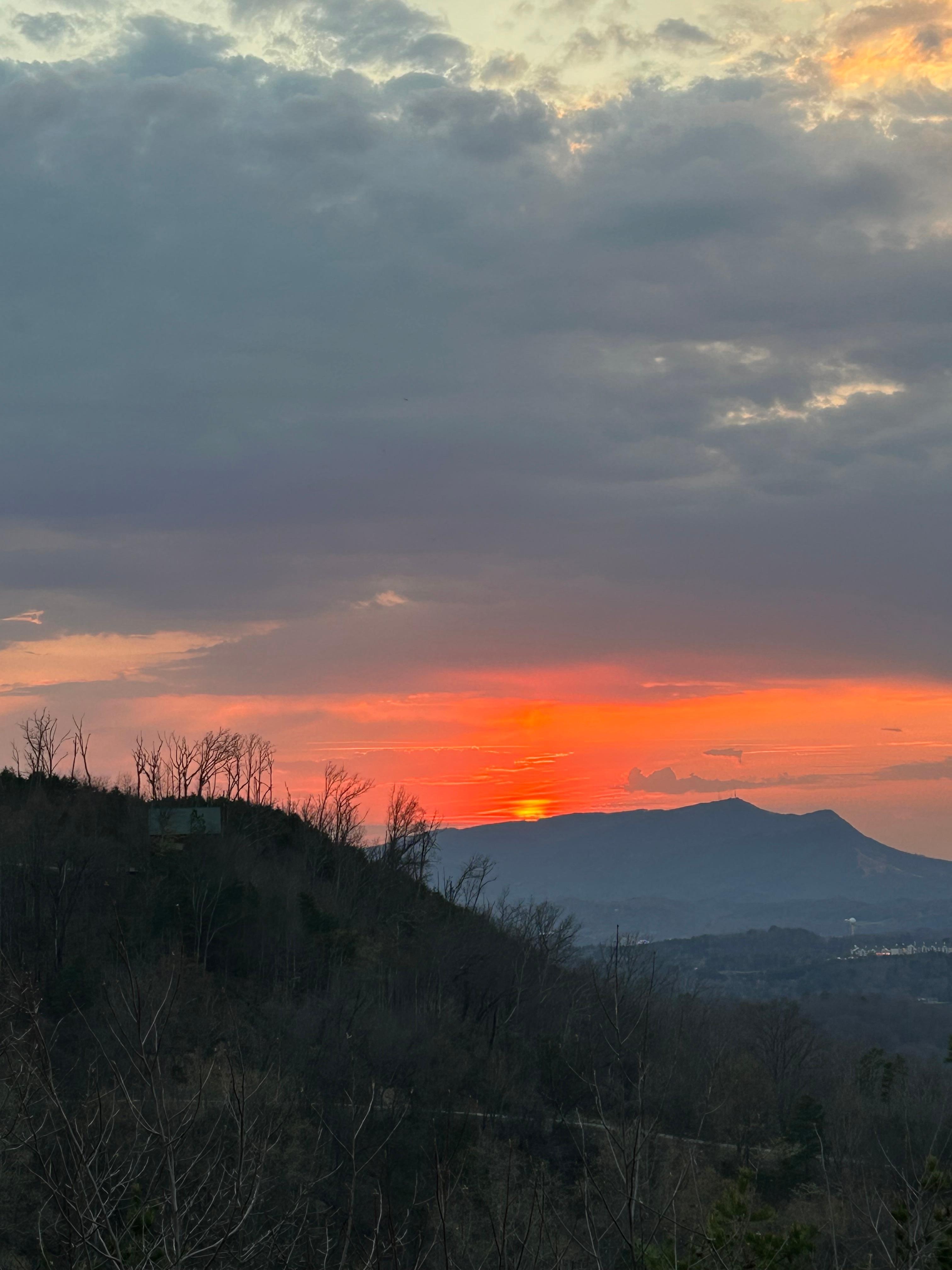Sunset view from the balcony