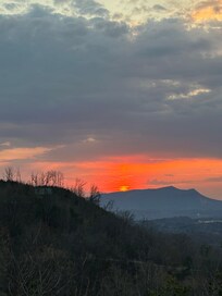 Sunset view from the balcony
