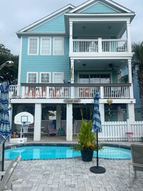 Pool area was awesome for hanging out after the beach!