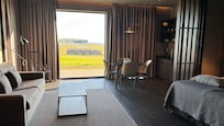 Spacious suite with kitchen