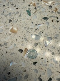 Used contacts left on the vanity when we arrived (not ours)